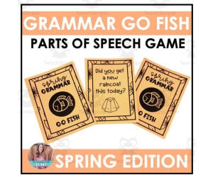 Grammar Go Fish: Parts of Speech Review Game (Spring Edition)