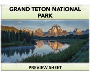 Grand Teton National Park Geography Unit