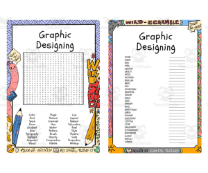 Graphic Designing word search & scramble