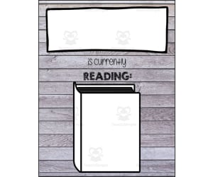 Graphic: Sign for Currently Reading Book