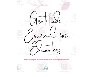 Gratitude Journal For Educators