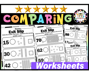 Greater Than Less Than, Comparing Numbers Place Value Math 1st Grade