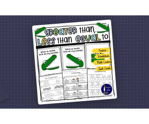 Greater than, less than, equal to Worksheets