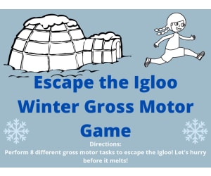 Gross Motor Game: Escape the Igloo
