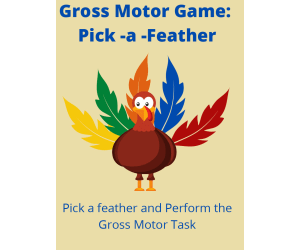 Gross Motor Game: Pick a Feather