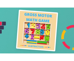 Gross Motor Math Game - Subtraction