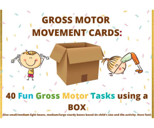Gross Motor Movement Cards: Using a BOX