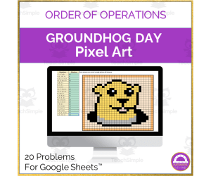 Groundhog Day | Order of Operations Pixel Art