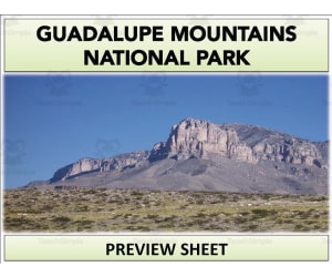 Guadalupe Mountains National Park Geography Unit