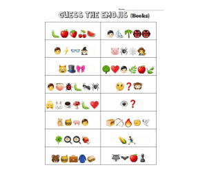 Guess the Emojis for Book