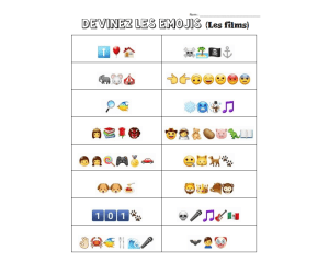Guess the Movie from Emojis – French Version