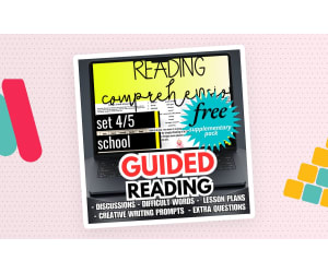 Guided Reading Activities and Lesson Plan Fiction Set 4 - School