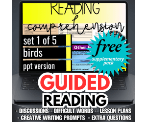 Guided Reading Activities and Lesson Plans Nonfiction Set 1 - Birds