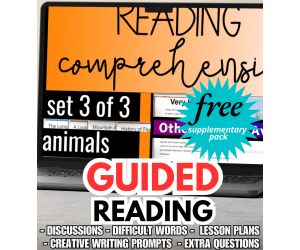 Guided Reading Activities and Lesson Plans Nonfiction Set 3 - Animals