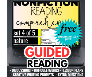 Guided Reading Activities and Lesson Plans Nonfiction Set 4 - Nature