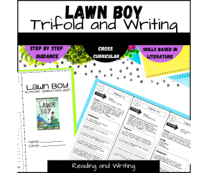 Guided Reading Activity Lawn Boy Book Report Trifold