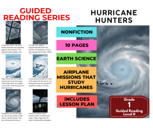 Guided Reading Level H - Hurricane Hunters (with Lesson Plan)