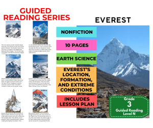 Guided Reading Level N - Everest (with Lesson Plan)