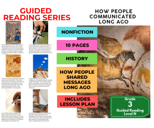 Guided Reading Level N - How People Communicated (with Lesson Plan)