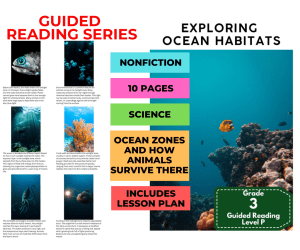 Guided Reading Level P - Exploring Ocean Habitats (with Lesson Plan)