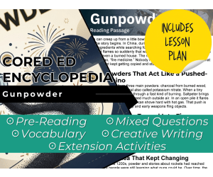 Gunpowder Reading Comprehension Passage - Cored Ed Encyclopedia