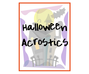 Halloween Acrostics