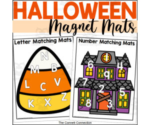 Halloween Alphabet and Number Magnet Mats