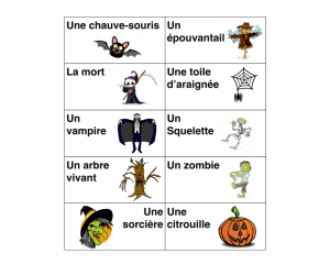 Halloween Charades - French Words