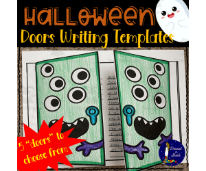 Halloween Doors Writing Templates