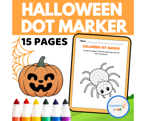 Halloween Dot Marker Worksheets