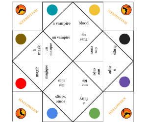 Halloween - French Halloween Vocabulary Fortune Tellers