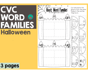 Halloween Ghost Word Families