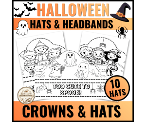 Halloween Hats, Halloween Crowns, Headbands Halloween Craft October Ac