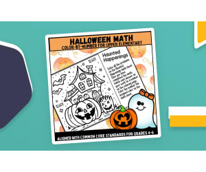 Halloween Color by Number – Math for Grades 4–6