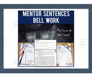 Halloween Mentor Sentences Bell Work