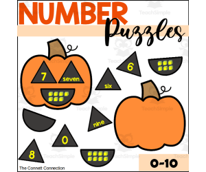 Halloween Number Puzzles 1-20