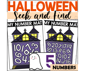 Halloween Number Seek and Find Mats