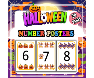 Halloween Numbers 1-20 Posters Math Halloween Bulletin Board