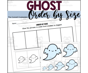 Halloween Ordering by Size with Ghost