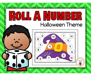 Halloween Roll a Number Game