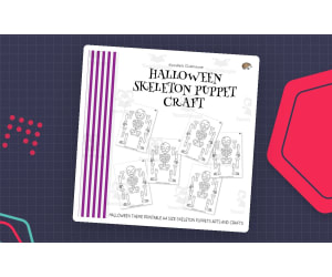 Halloween Skeleton Puppet Crafts