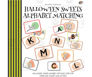 Halloween Sweets Alphabet Matching
