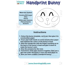Handprint Bunny Activity