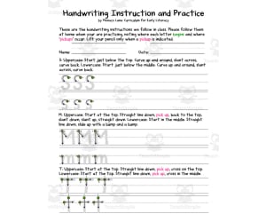 Handwriting Instruction and Practice