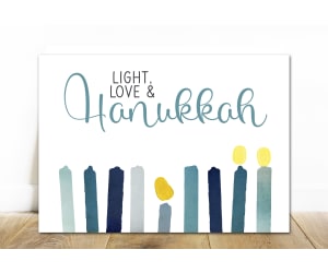 Hanukkah Activities, DIY Fingerprint Art, Jewish Crafts