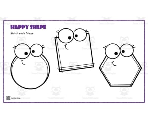 Happy Shape Matching Activity #3