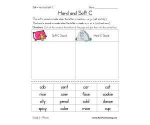Hard C and Soft C Worksheet