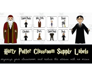 Harry Potter Classroom Supply Labels