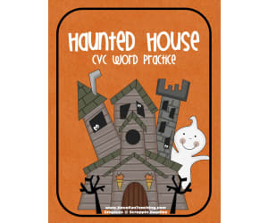 Haunted House CVC Mat Activity