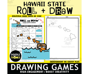 Hawaii Roll and Draw Interactive Dice Game | Creative State Activity